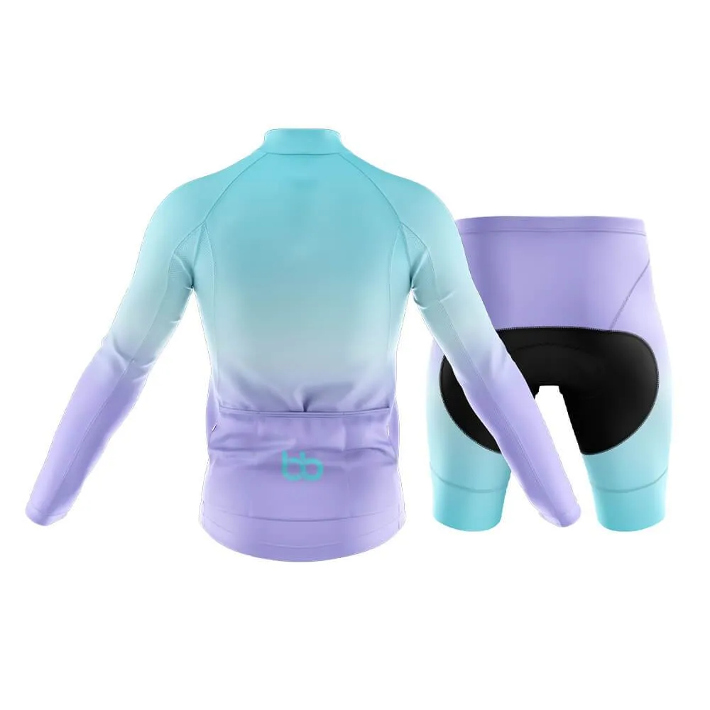 Cyan-Violet Gradient Club Cycling Kit