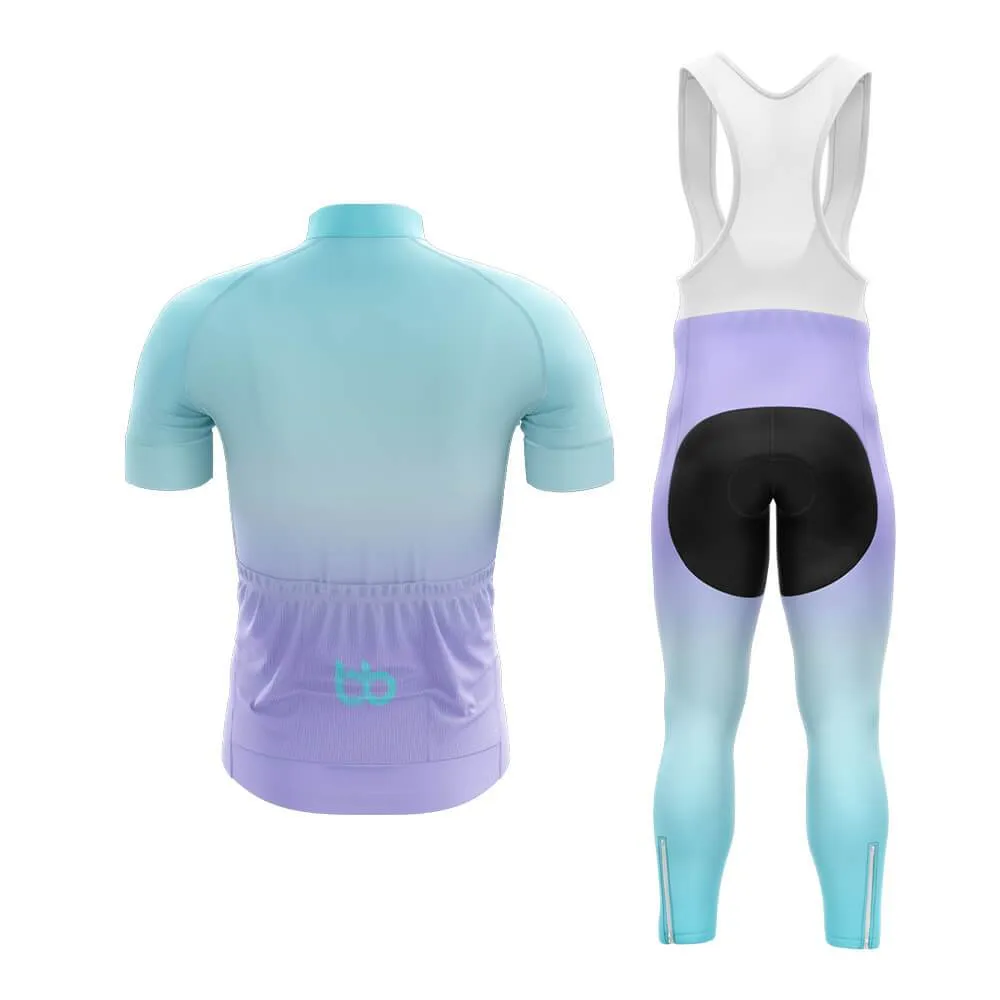 Cyan-Violet Gradient Club Cycling Kit