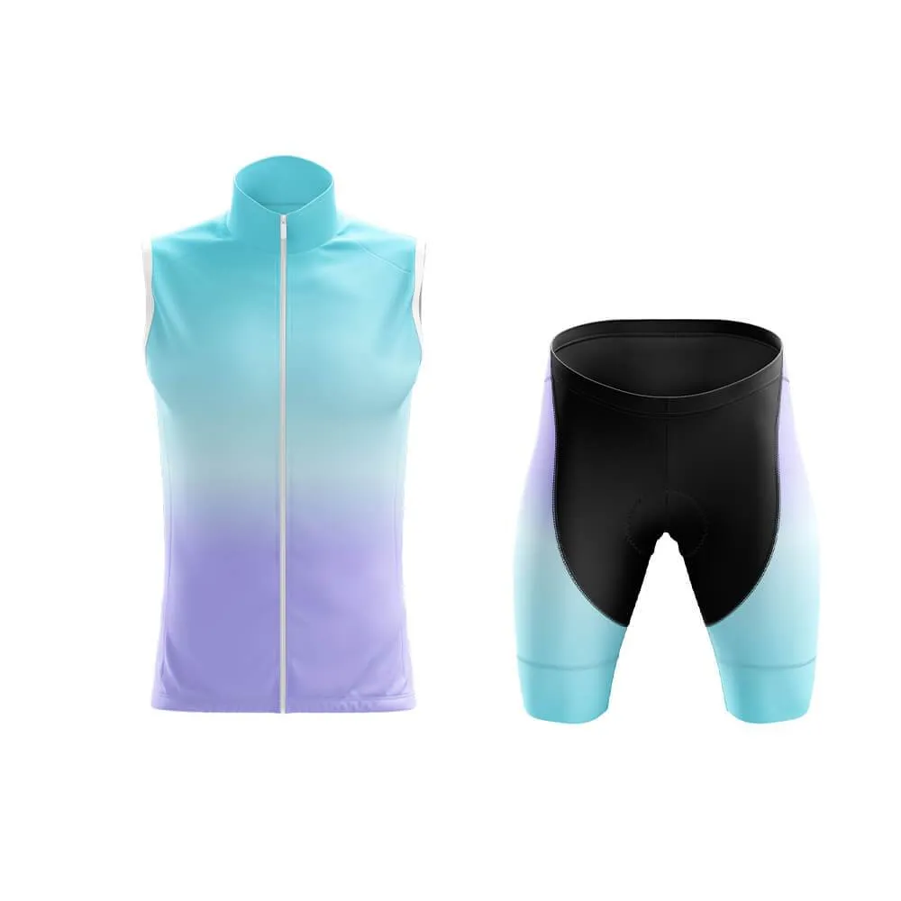 Cyan-Violet Gradient Club Cycling Kit