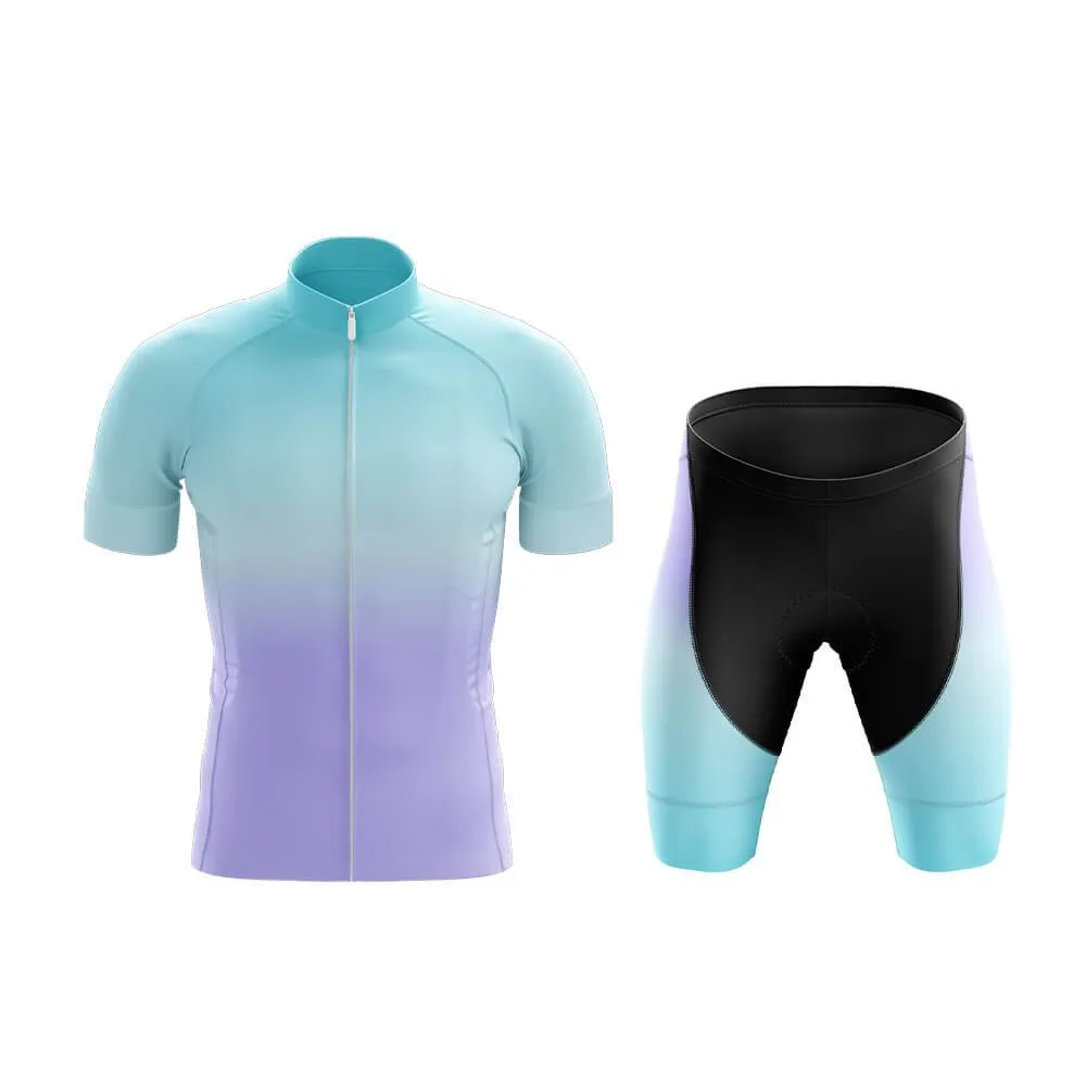 Cyan-Violet Gradient Club Cycling Kit