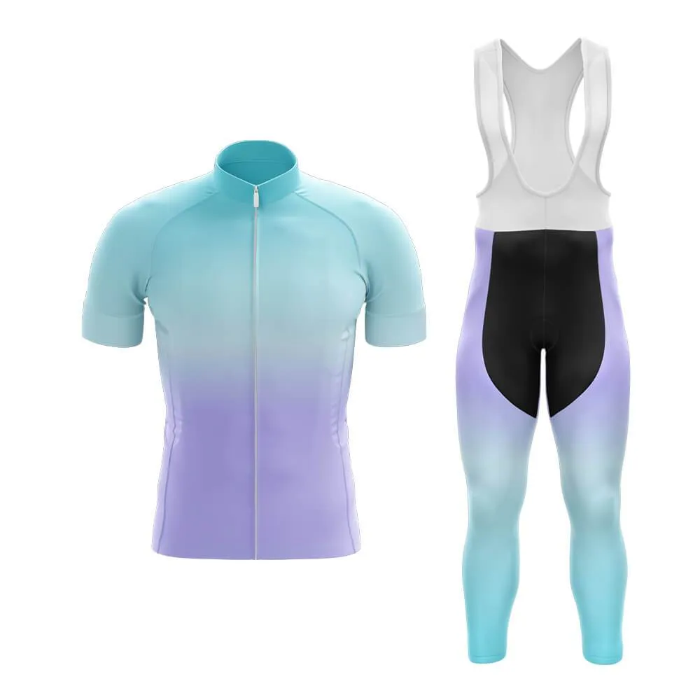 Cyan-Violet Gradient Club Cycling Kit