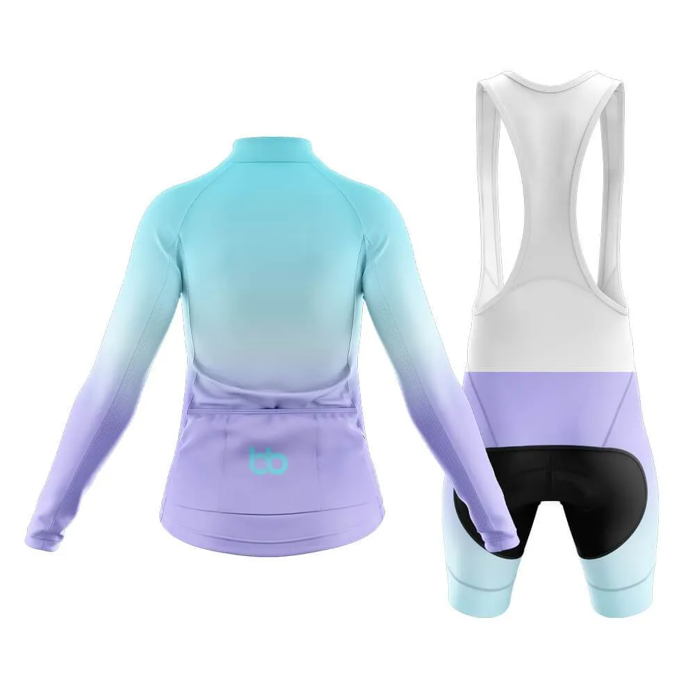 Cyan-Violet Gradient Club Cycling Kit