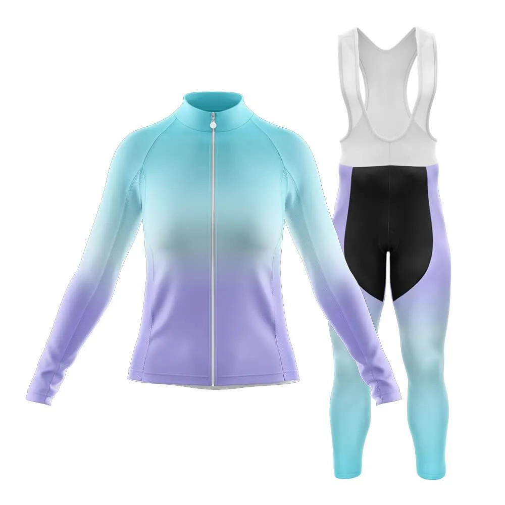 Cyan-Violet Gradient Club Cycling Kit