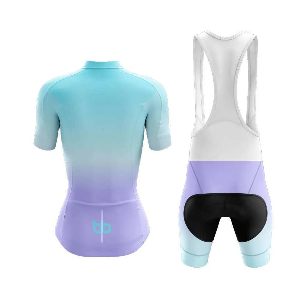 Cyan-Violet Gradient Club Cycling Kit