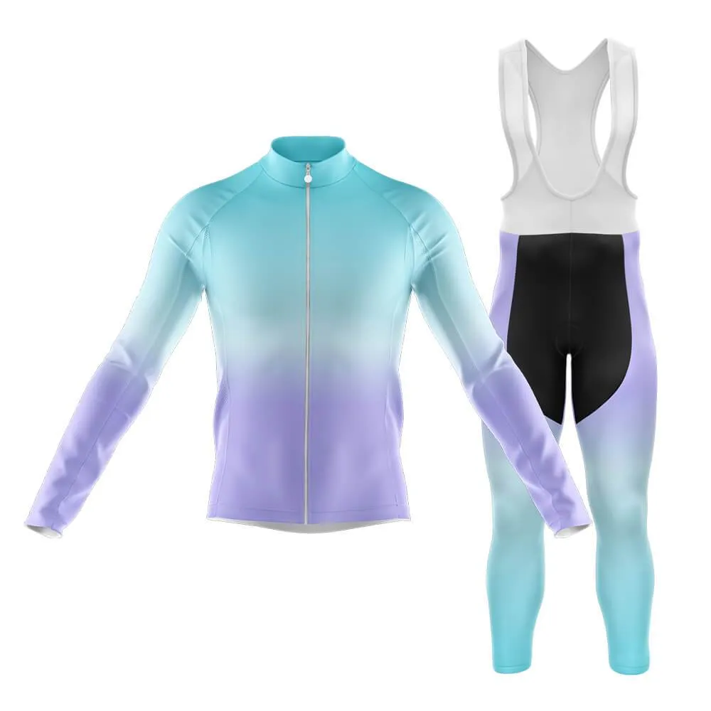 Cyan-Violet Gradient Club Cycling Kit