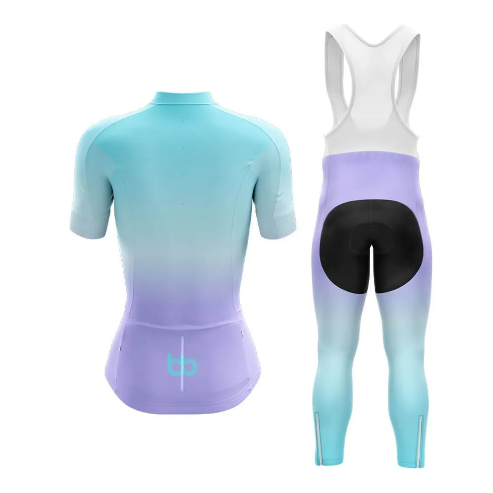 Cyan-Violet Gradient Club Cycling Kit