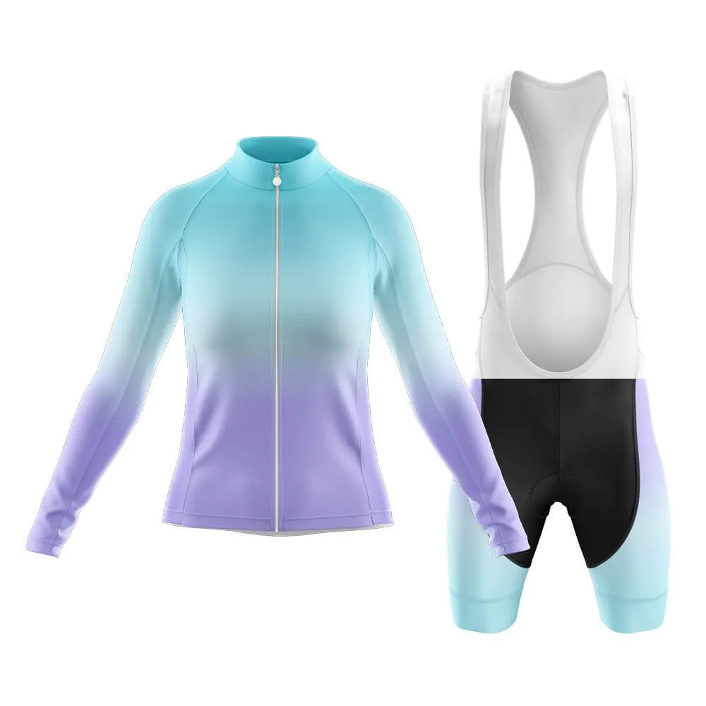 Cyan-Violet Gradient Club Cycling Kit