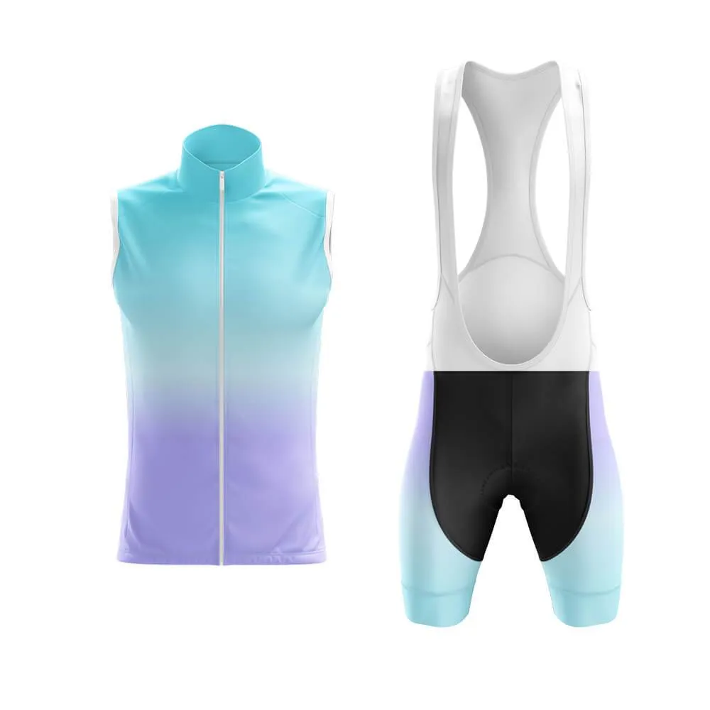 Cyan-Violet Gradient Club Cycling Kit