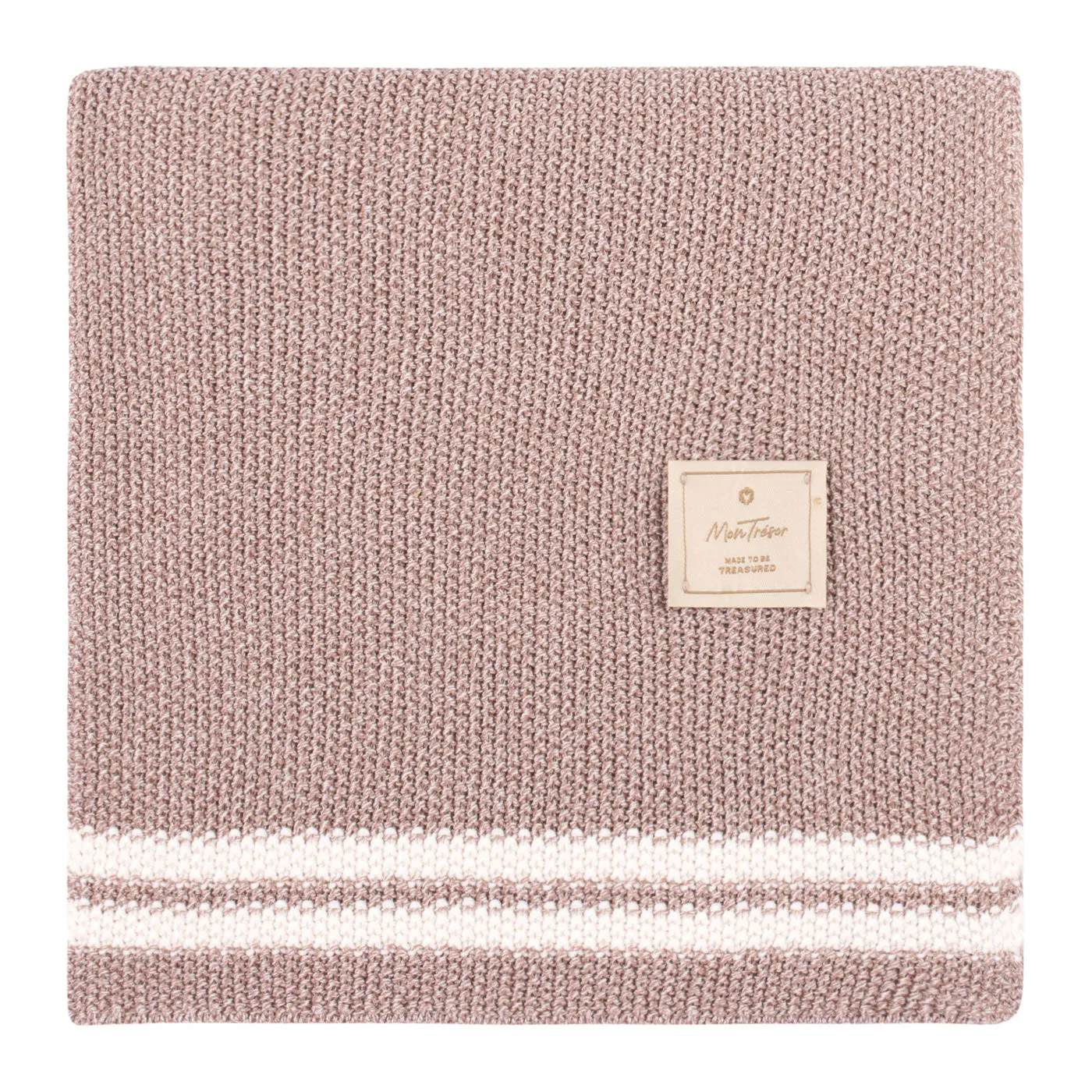 Duo Stripe Heather Knit Blanket