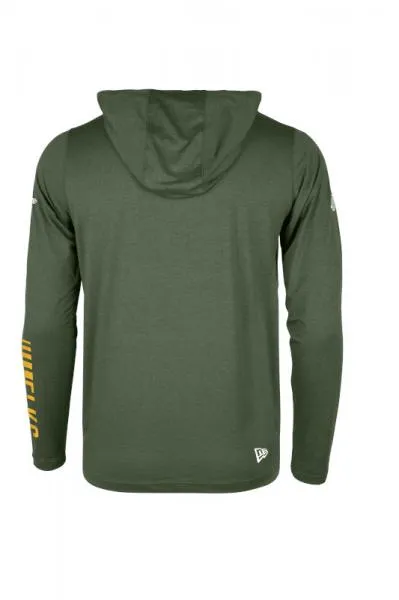 Edmonton Elks New Era Corral Hooded L/S Green