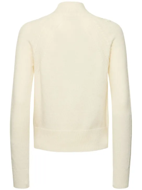 Ermanno Scervino   Embroidered knit t-neck sweater 