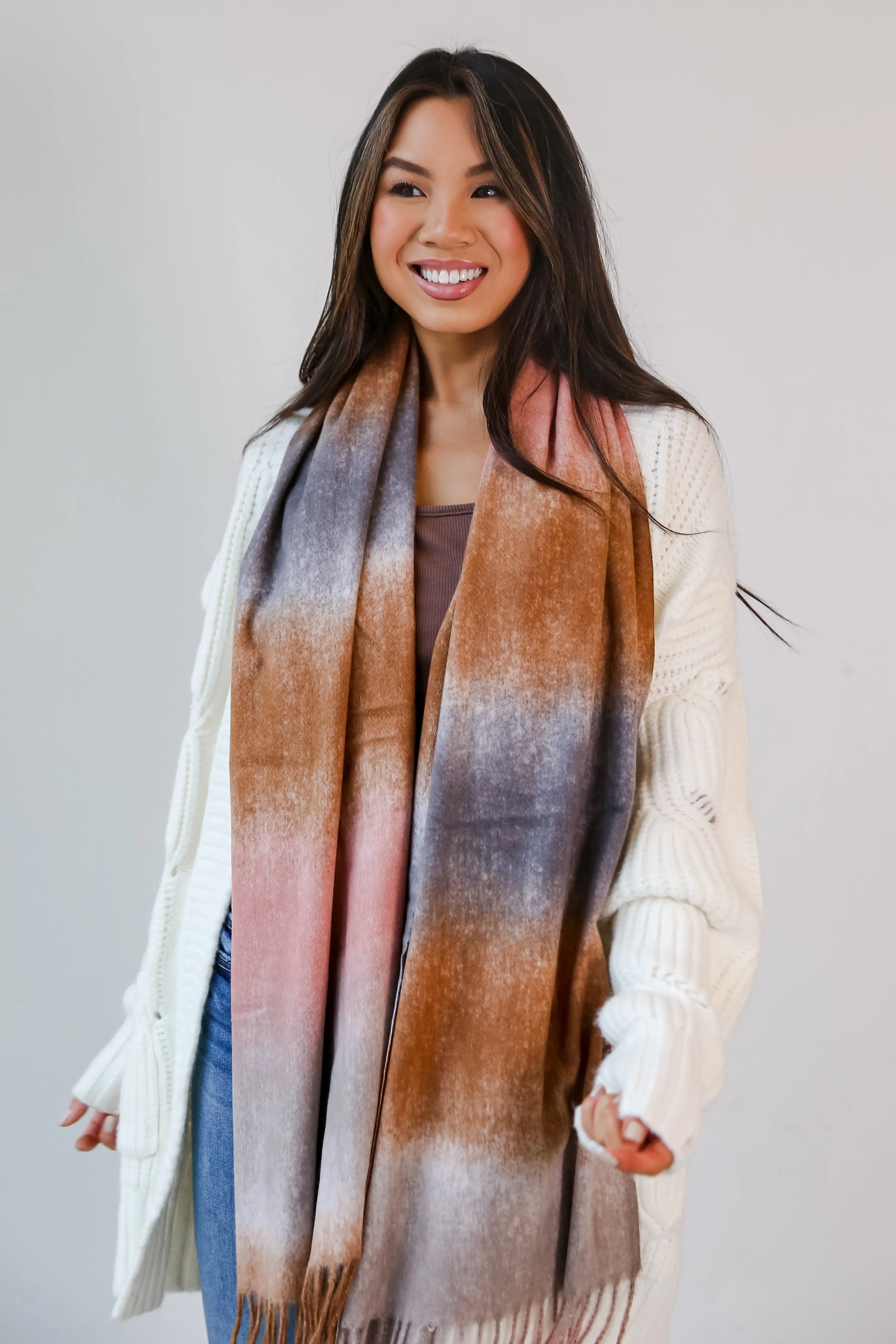 FINAL SALE - Winter Streets Fringe Scarf