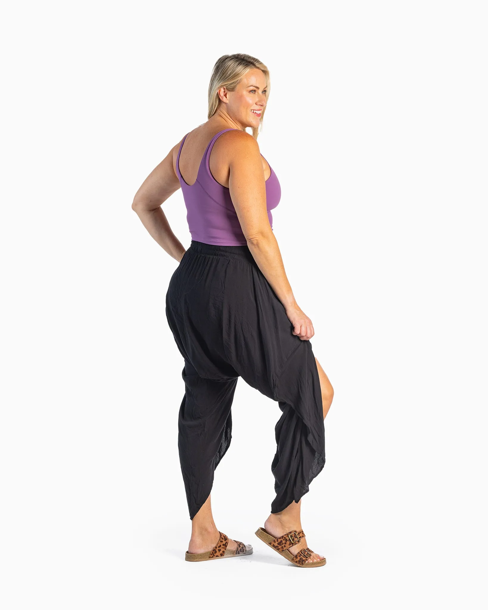 Flap Harem Pants