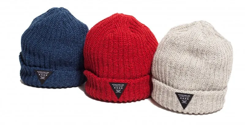 Fourstar Triad Fold Beanie Red