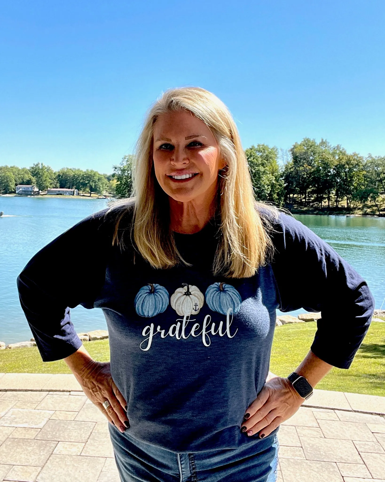 Grateful Fall Pumpkins Raglan Lake Tee, Fall Tee, Grateful T-Shirt