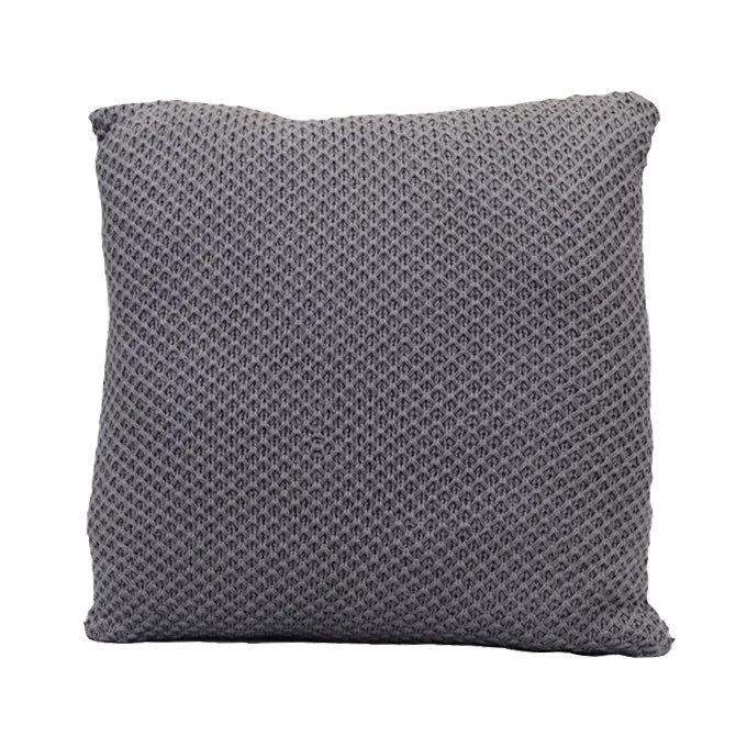 Grey Chunky Knit Cushion (45cm)