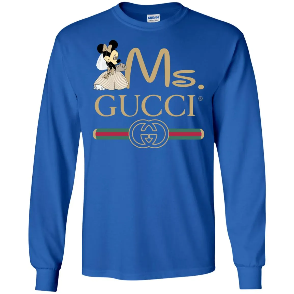 Gucci Couple Disney Ms Minnie Valentine's Day T-shirt Men Long Sleeve Shirt