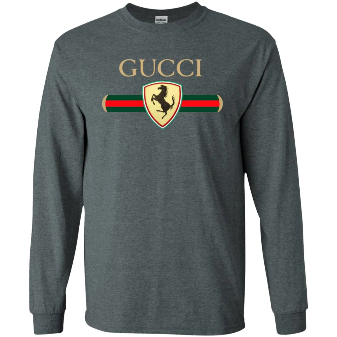 Gucci Ferrari T-shirt Men Long Sleeve Shirt