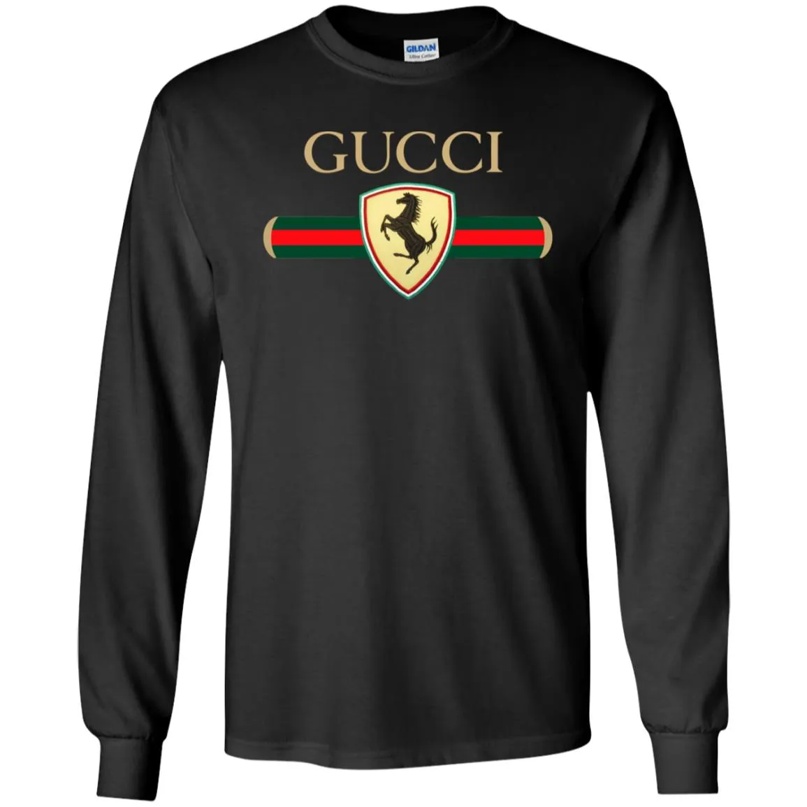 Gucci Ferrari T-shirt Men Long Sleeve Shirt