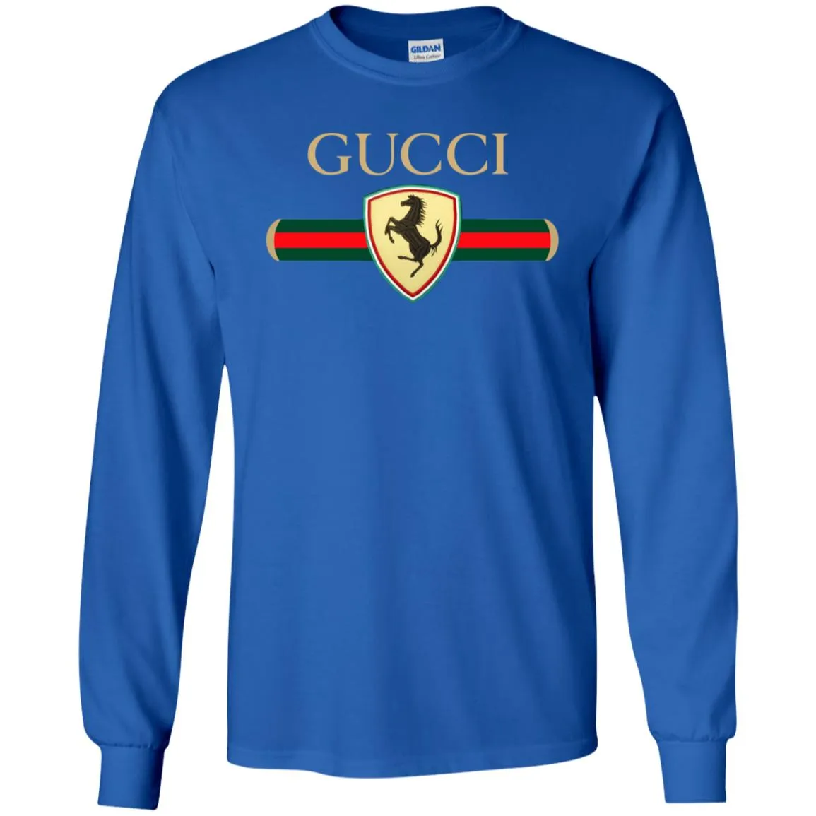 Gucci Ferrari T-shirt Men Long Sleeve Shirt