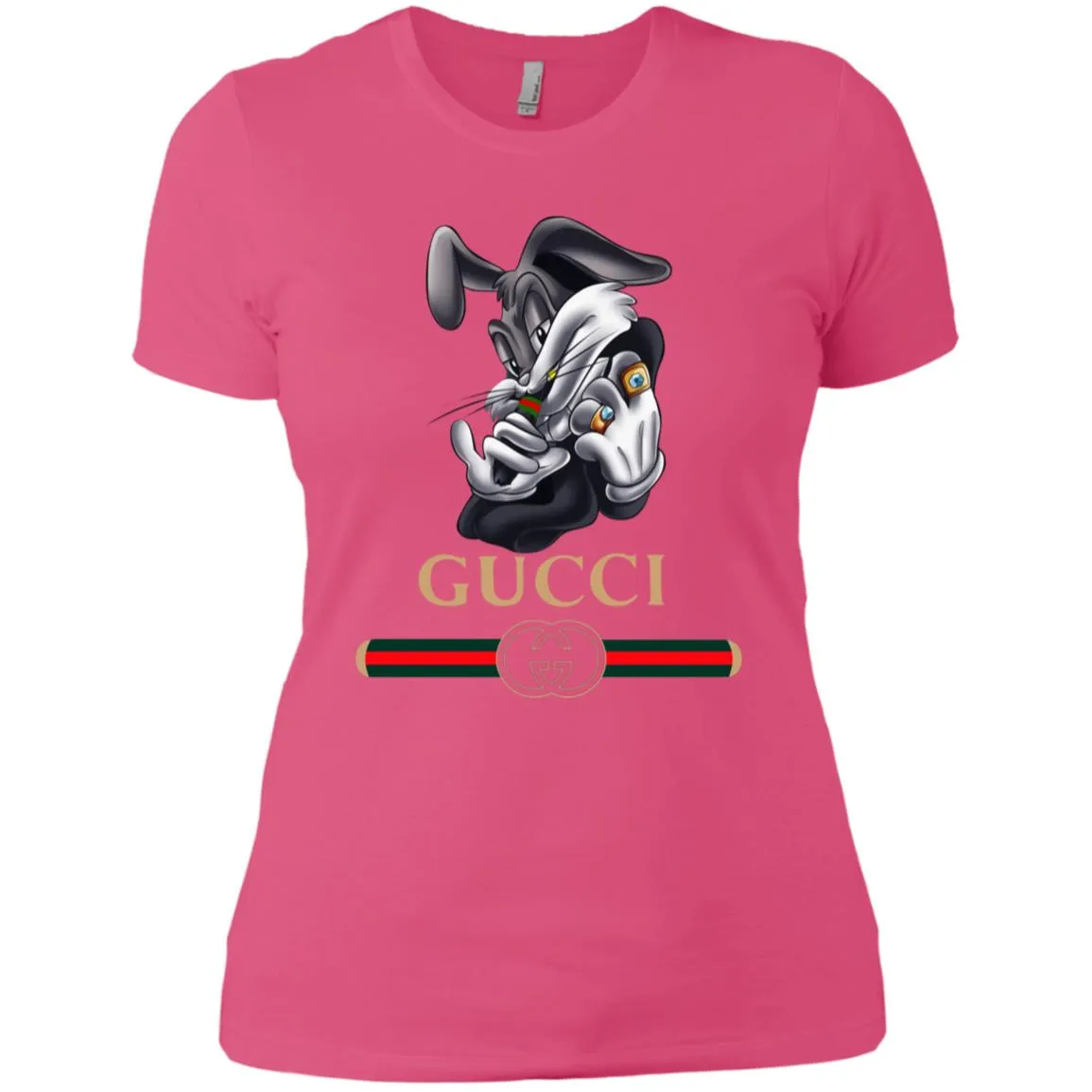 Gucci Rabbit Movie Disney T-shirt Women Cotton T-Shirt