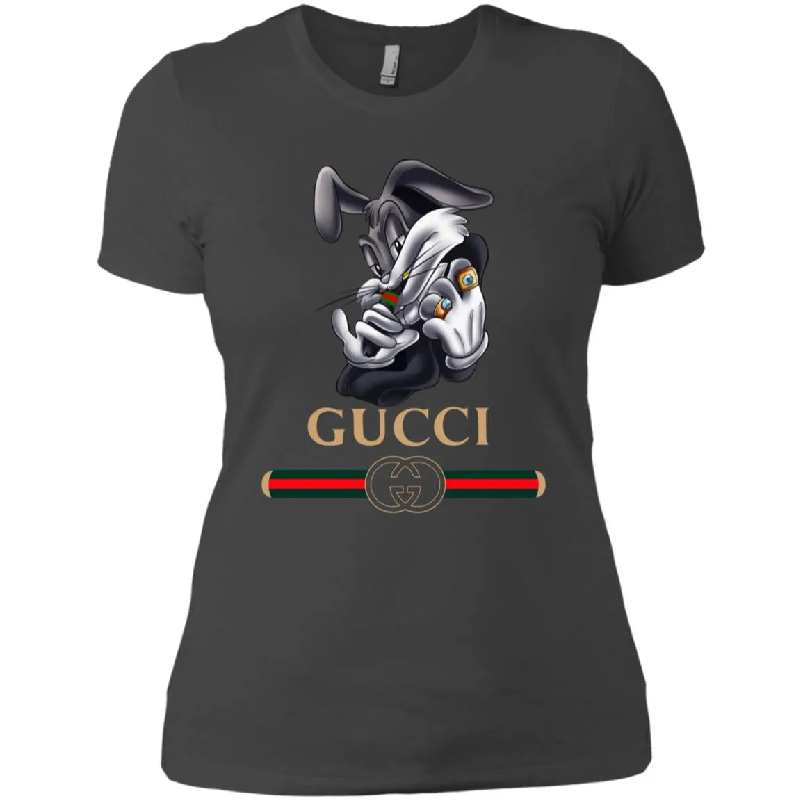 Gucci Rabbit Movie Disney T-shirt Women Cotton T-Shirt