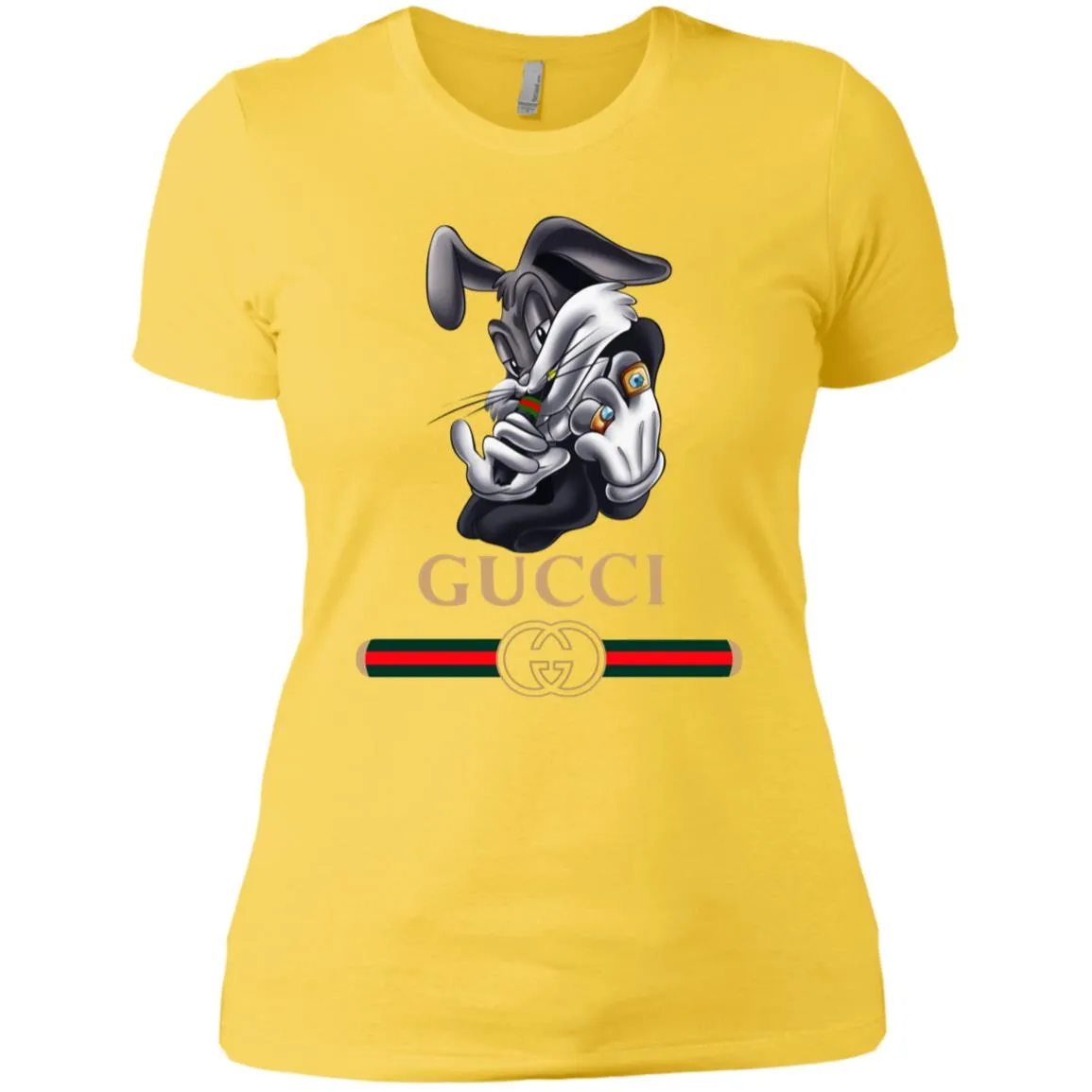 Gucci Rabbit Movie Disney T-shirt Women Cotton T-Shirt