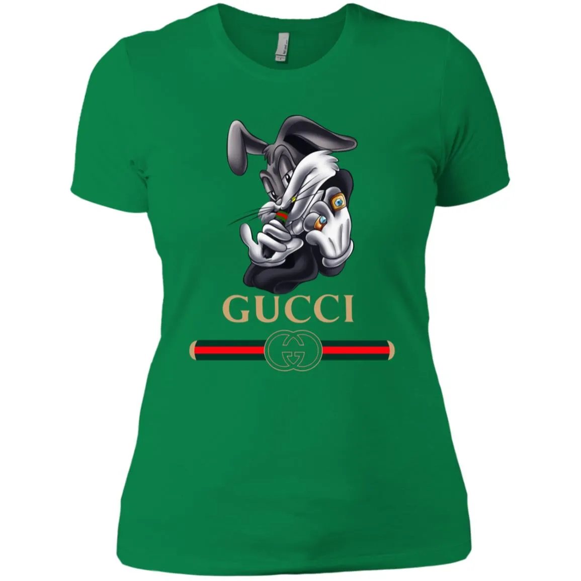 Gucci Rabbit Movie Disney T-shirt Women Cotton T-Shirt