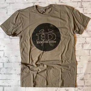 Hammer Down "Sledge Outline Icon" Short Sleeve T-shirt - Warm Gray