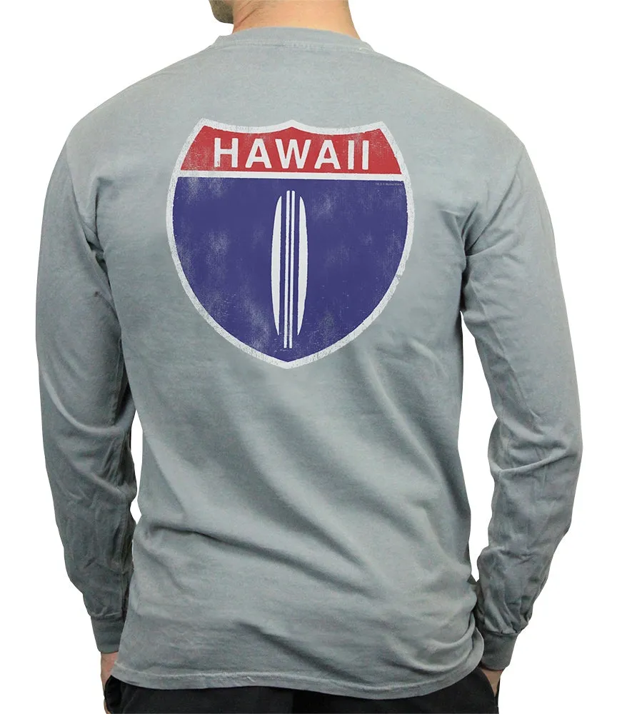 Hawaii Highway 1 Men's Long Sleeve