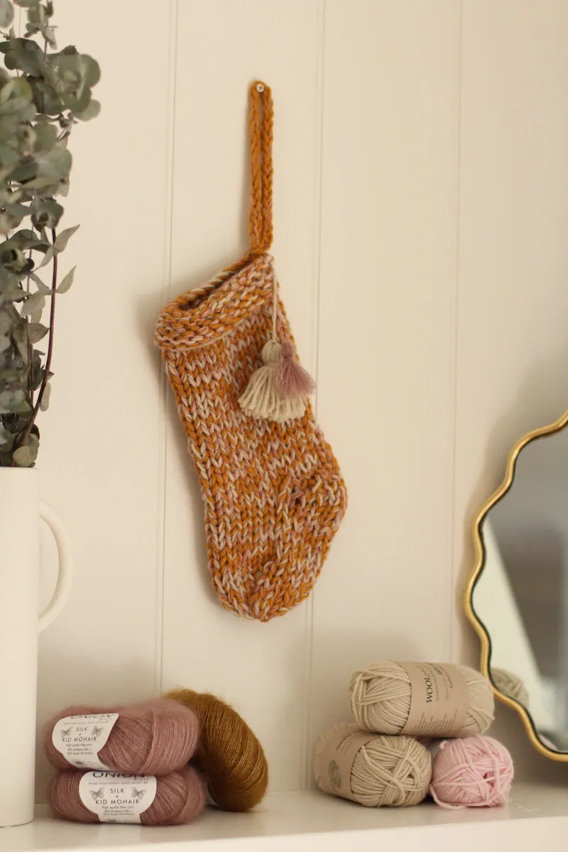 Hedgehog's Christmas Stocking Knitting Kit