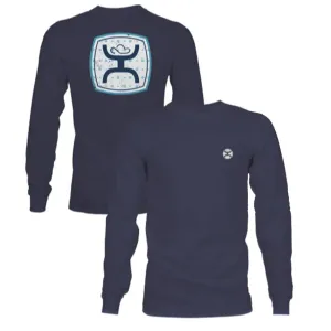 HOOey Zenith ( Heathered Navy ) - Mens Long Sleeve T-Shirt