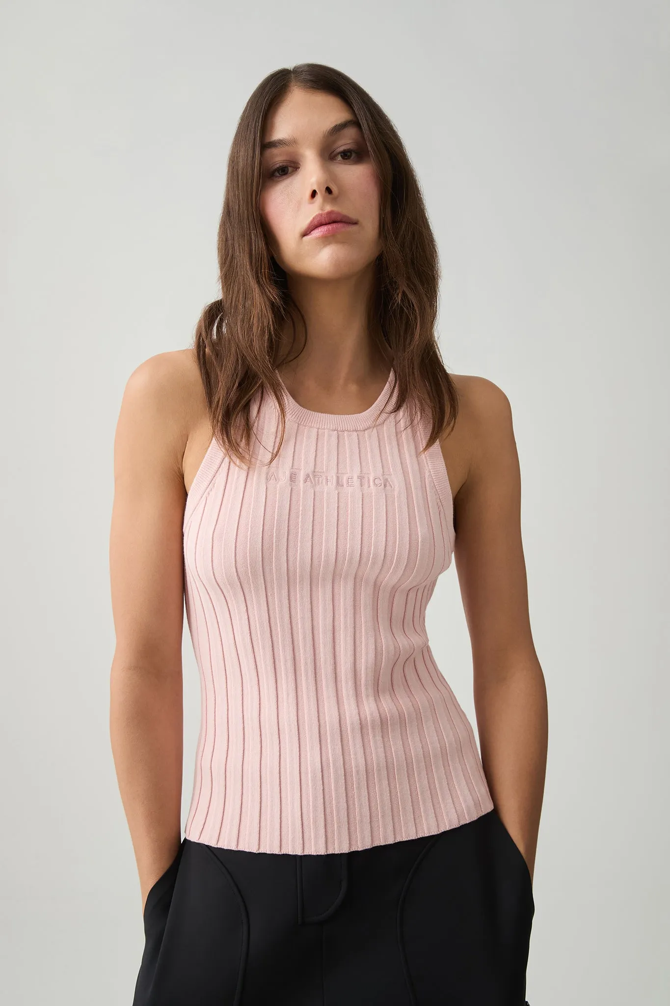 Hydra Logo Knit Ribbed Top