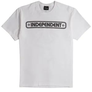 INDEPENDENT T-SHIRT REBAR CROSS WHITE