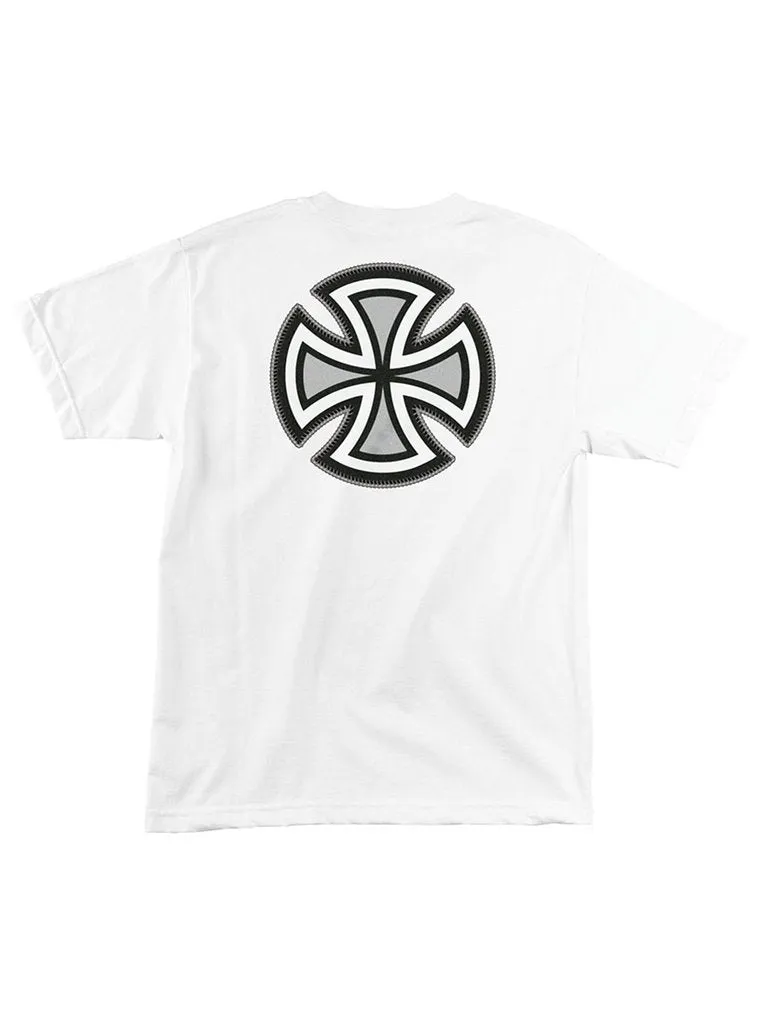 INDEPENDENT T-SHIRT REBAR CROSS WHITE