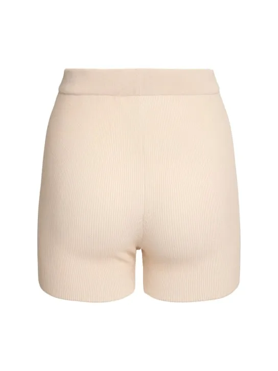 Jacquemus   Le Short Pralu rib knit shorts 