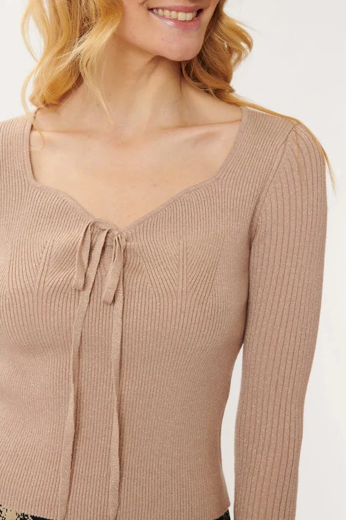 Jasmine knit Top - Champagne