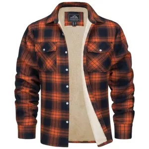 Jasper Jacket - Casual Fleece Checked Jacket for Men