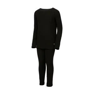 Kombi Black Cozy Fleece Base Layer Set