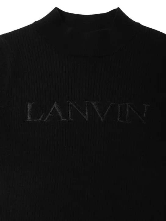 Lanvin   Viscose blend knit sweater w/logo 