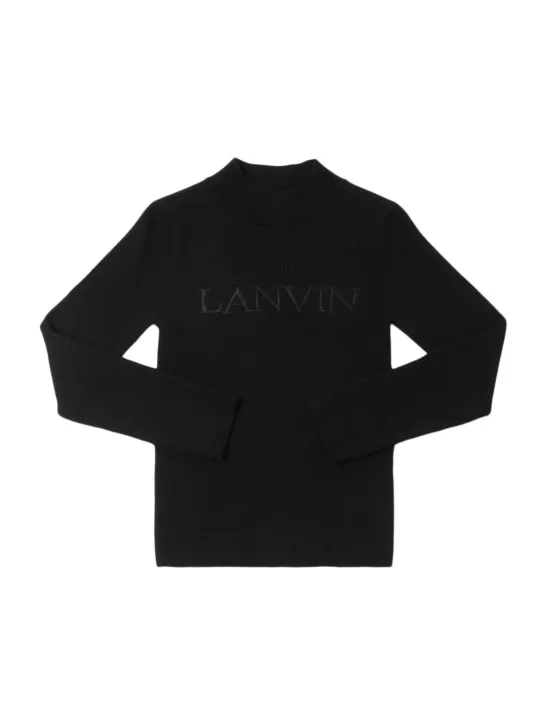 Lanvin   Viscose blend knit sweater w/logo 