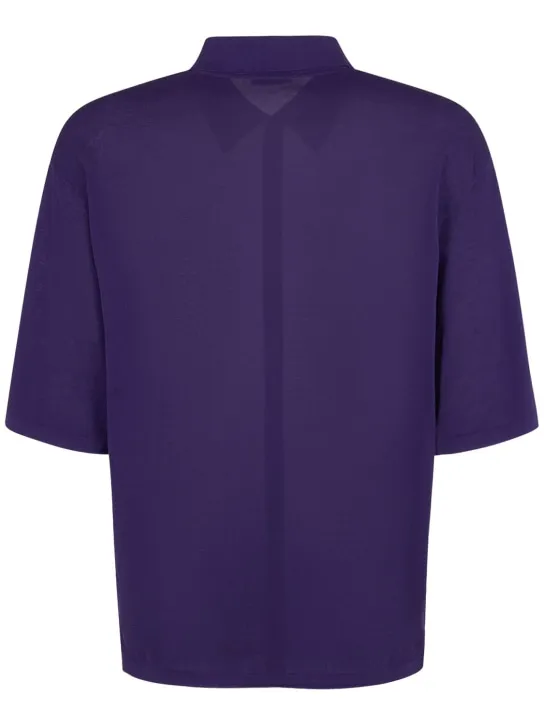 Lemaire   Cotton knit s/s polo shirt 