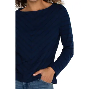 Long Sleeve Miter Knit Top