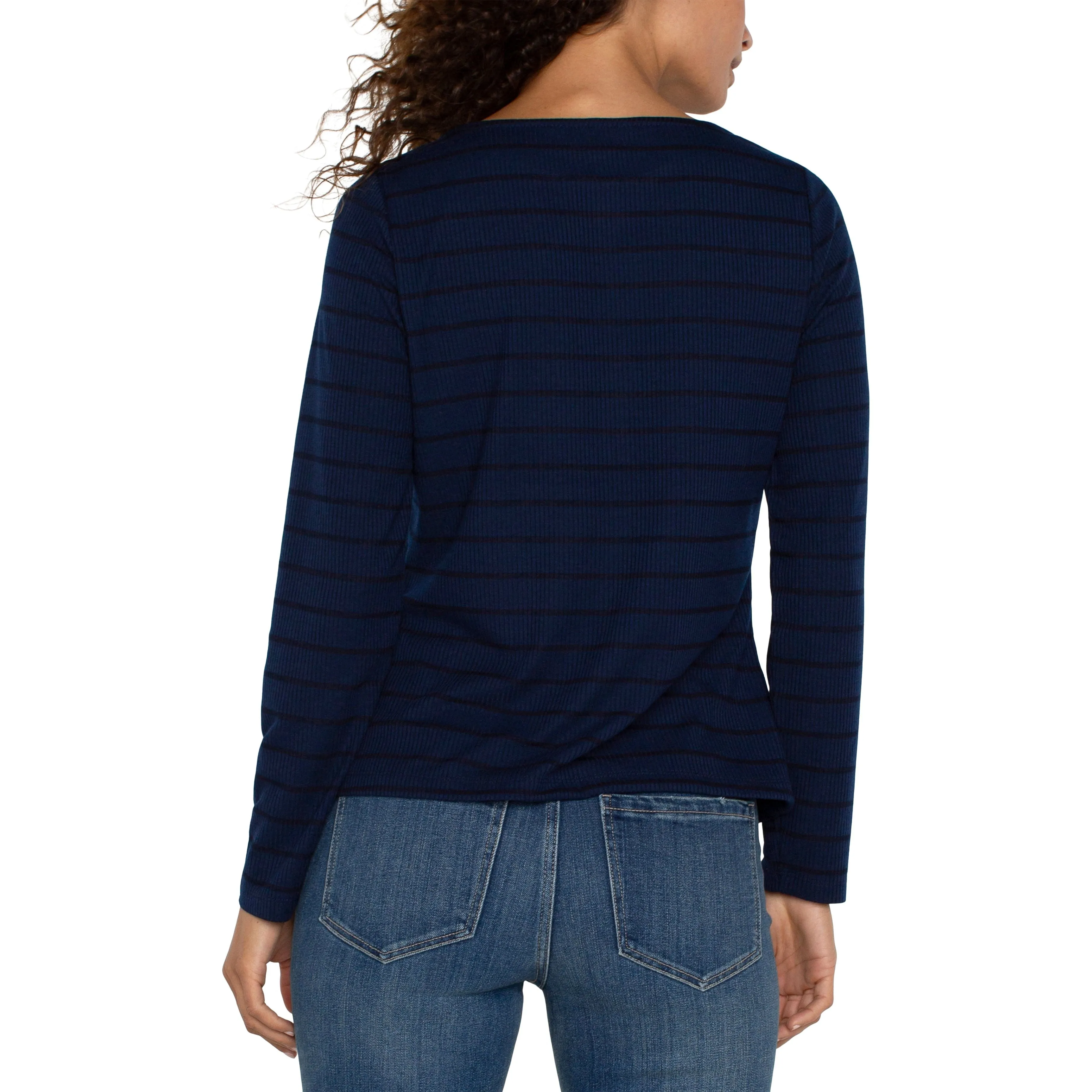 Long Sleeve Miter Knit Top