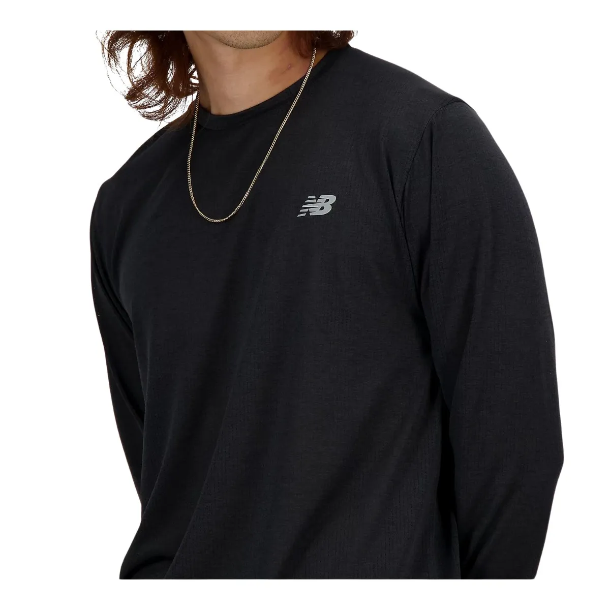 Long Sleeve Shirt New Balance Athletics Black