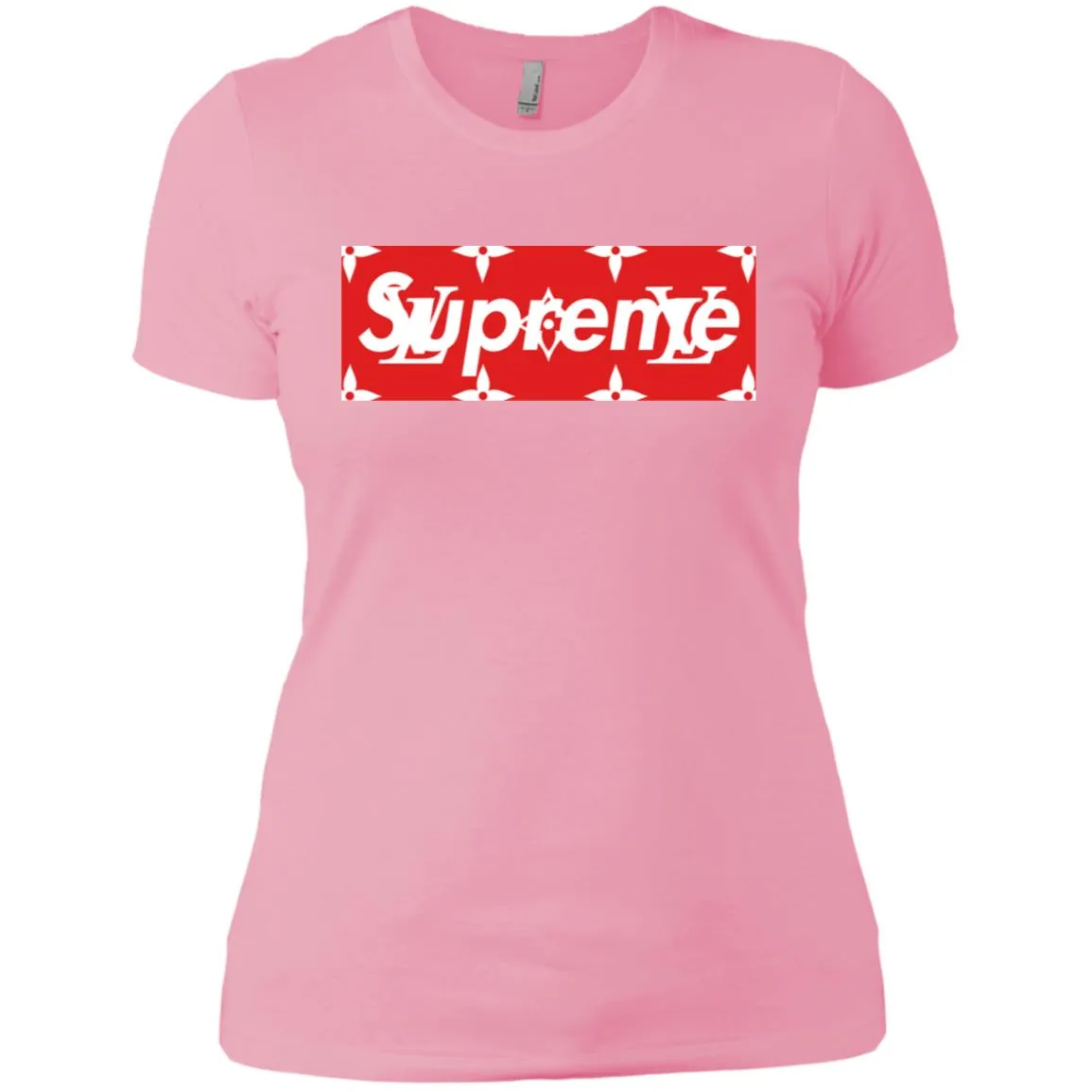 Louis Vuitton Box Supreme T-shirt Women Cotton T-Shirt