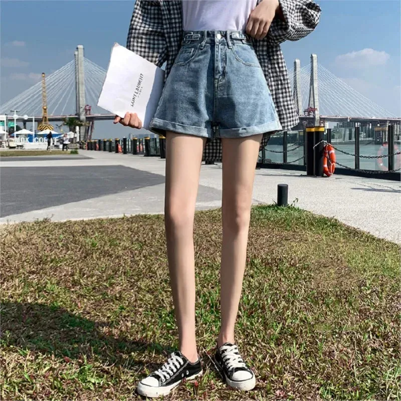 LVSANW Denim Shorts Casual Loose Jeans Feminino Summer Sexy Daily Young Cute High Quality New Arrivals 2024 Women Short Pants