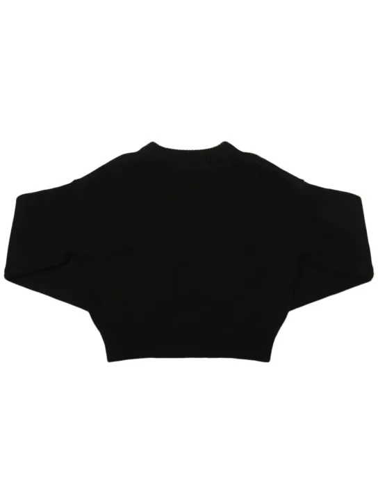 Marni Junior   Wool blend knit logo sweater 