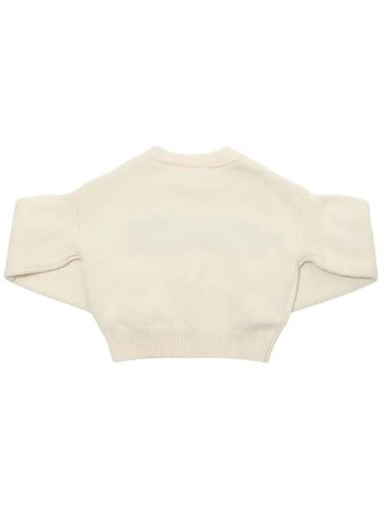 Marni Junior   Wool blend knit logo sweater 