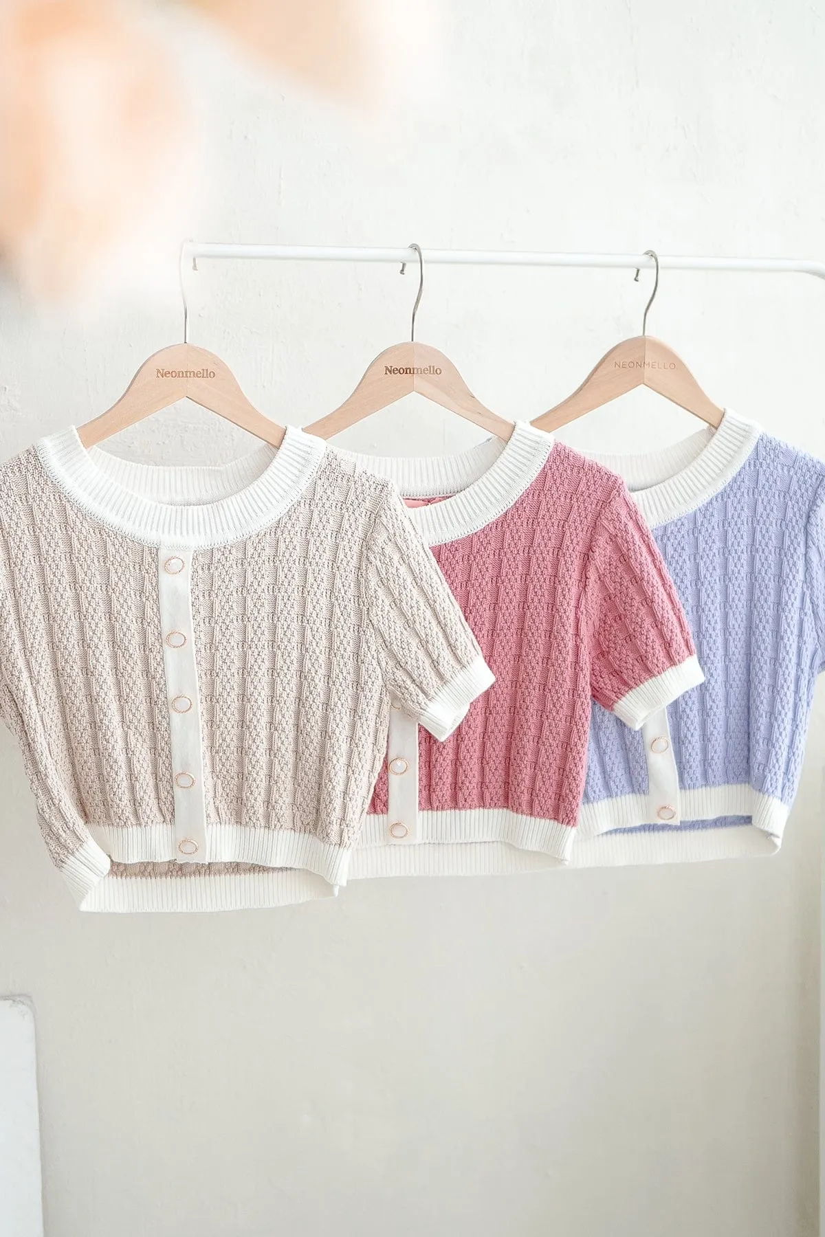 MEA KNIT TOP IN ROSE PINK